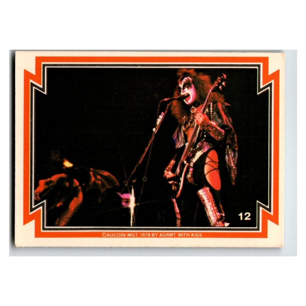 KISS Gene Simmons 1978 Topps Card #12 Aucoin Mgt.